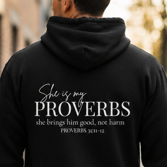 SHE IS MY PROVERBS - PREMIUM HEAVY WEIGHT HOODIE