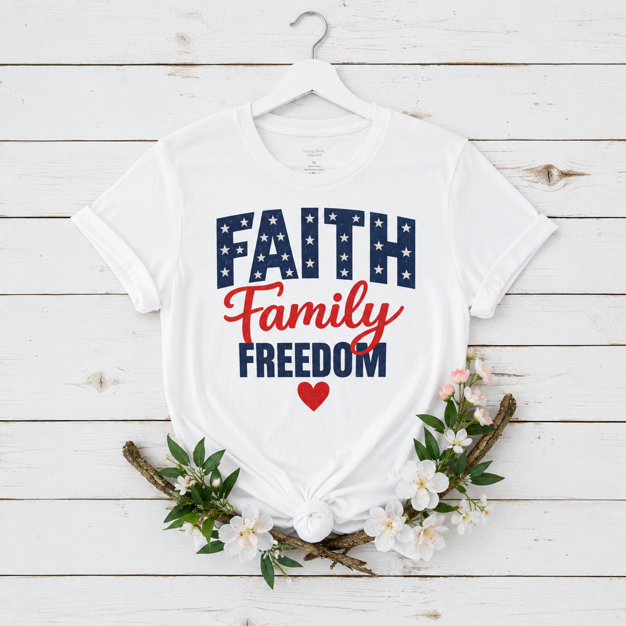 FAITH FAMILY FREEDOM - PREMIUM T-SHIRT