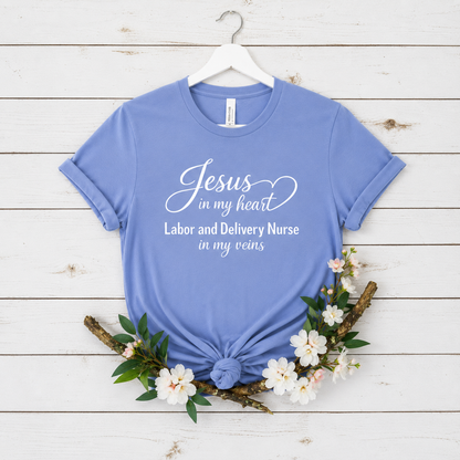 JESUS IN MY HEART - PREMIUM T-SHIRT