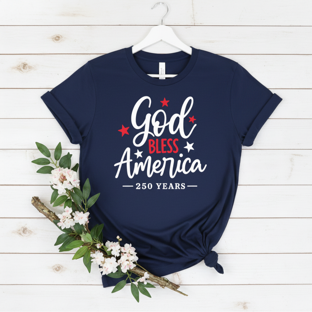 GOD BLESS AMERICA 250/FRONT - PREMIUM T-SHIRT