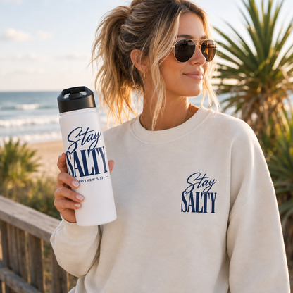 STAY SALTY - 18oz WATER BOTTLE