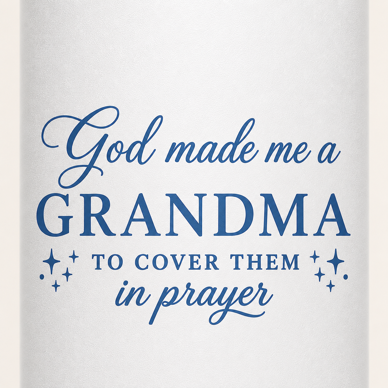 GOD MADE ME A GRANDMA - 18oz WATER BOTTLE