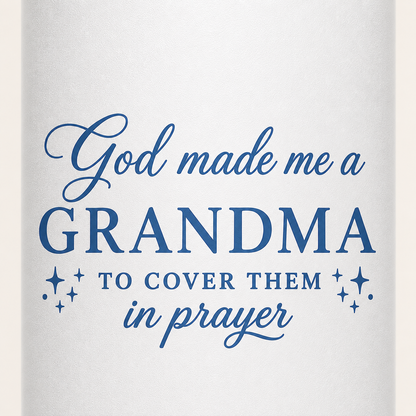 GOD MADE ME A GRANDMA - 18oz WATER BOTTLE