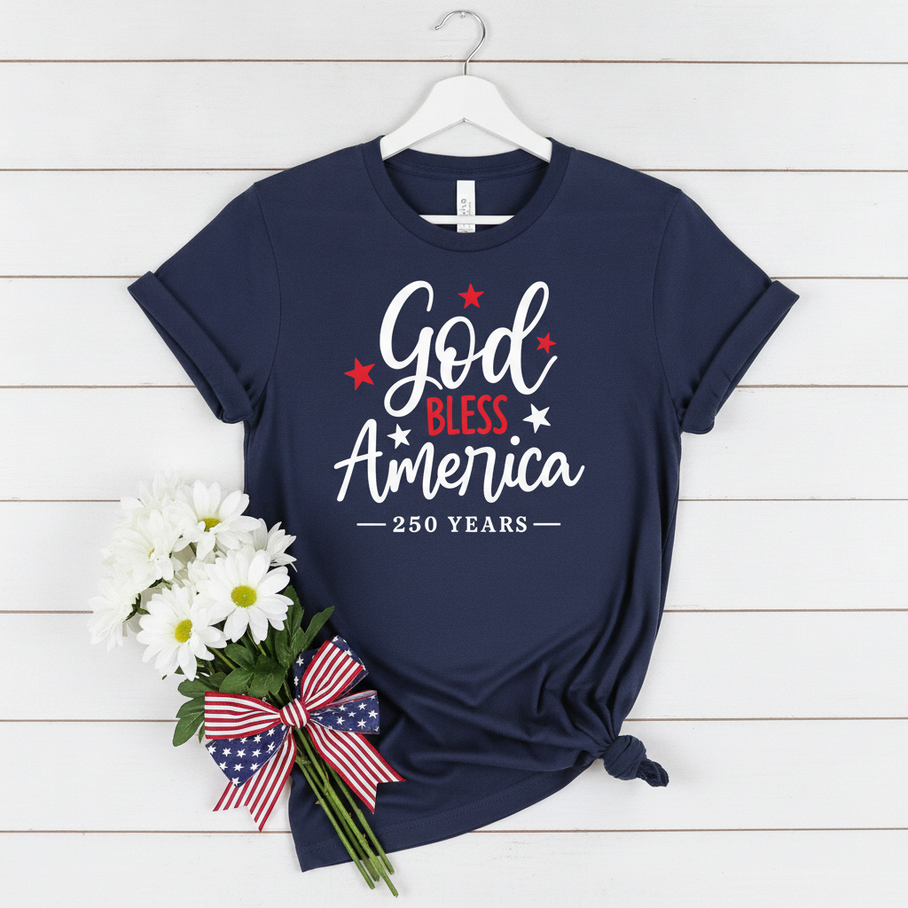 GOD BLESS AMERICA 250 - YOUTH PREMIUM T-SHIRT