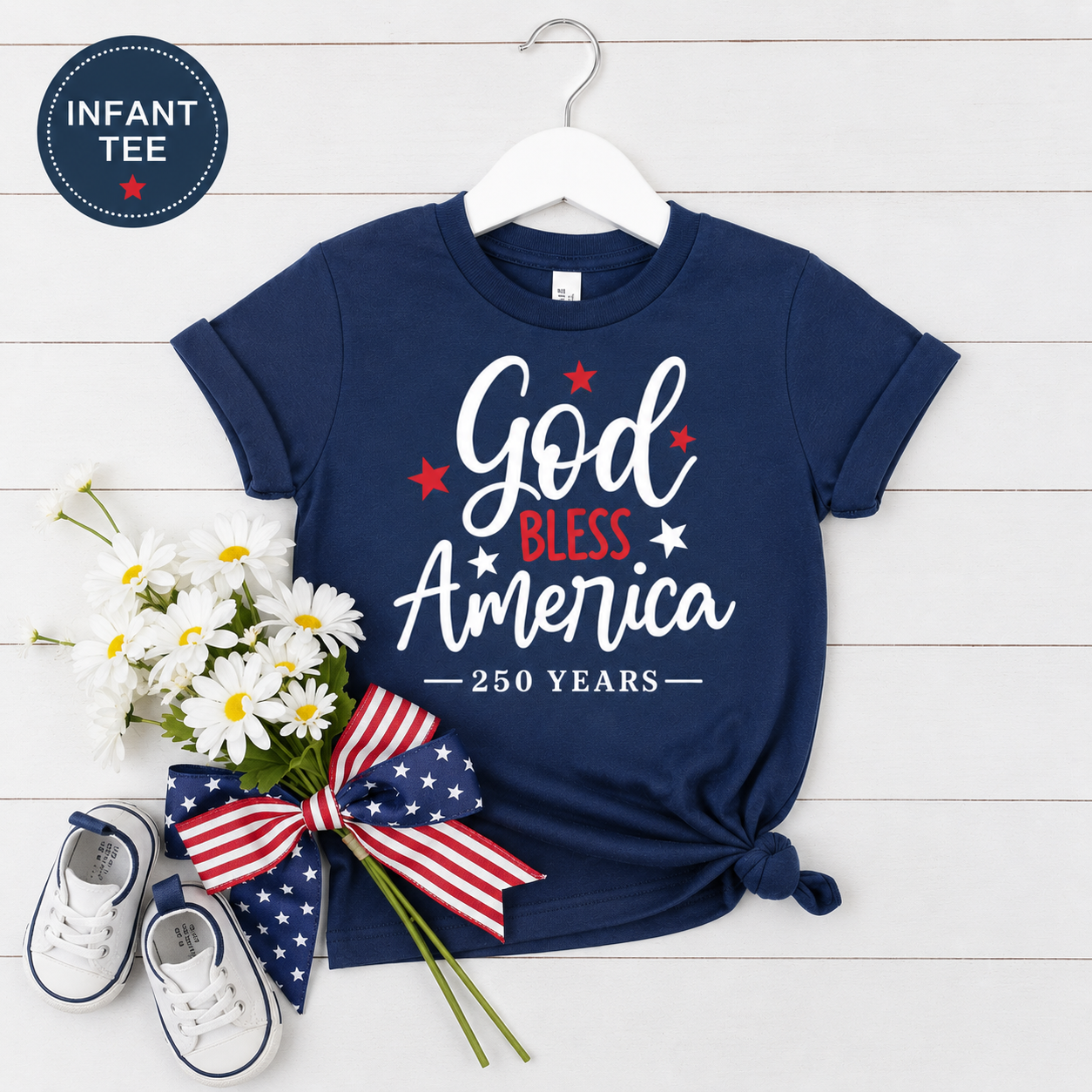 GOD BLESS AMERICA - INFANT PREMIUM T-SHIRT