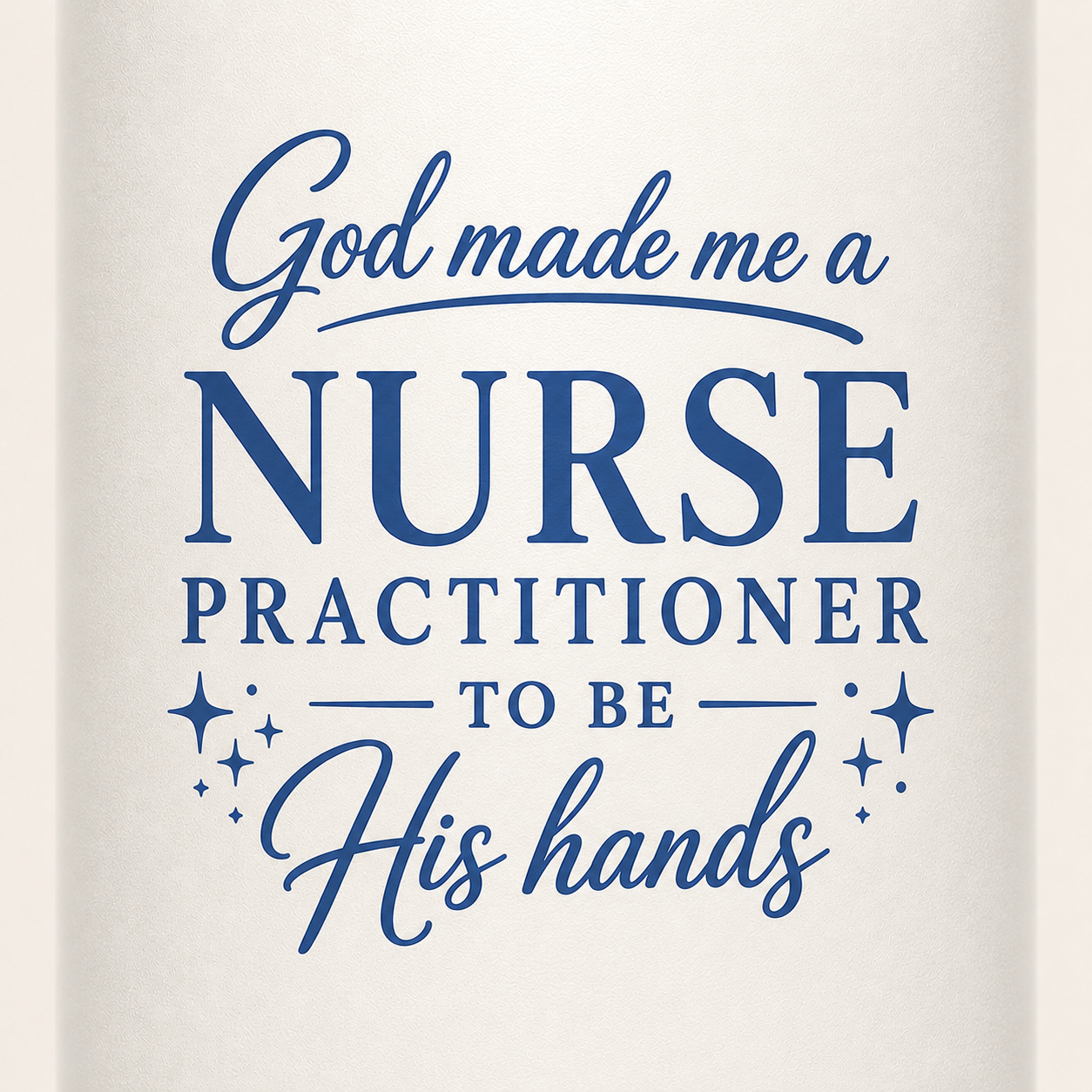 GOD MADE ME A NURSE PRACTITIONER - 32oz WATER BOTTLE