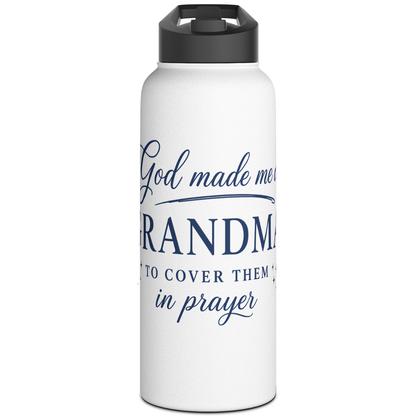 GOD MADE ME A GRANDMA - 32oz WATER BOTTLE