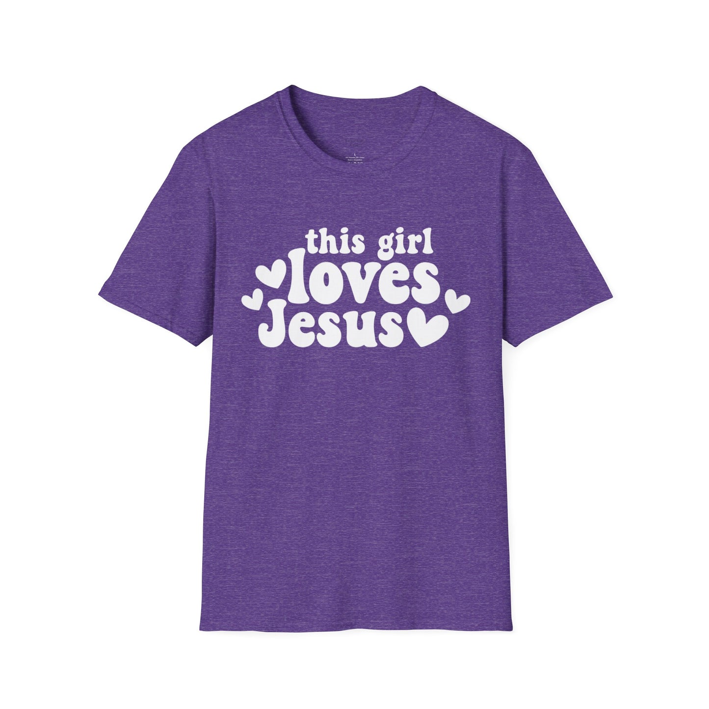 THIS GIRL LOVES JESUS - PREMIUM T-SHIRT