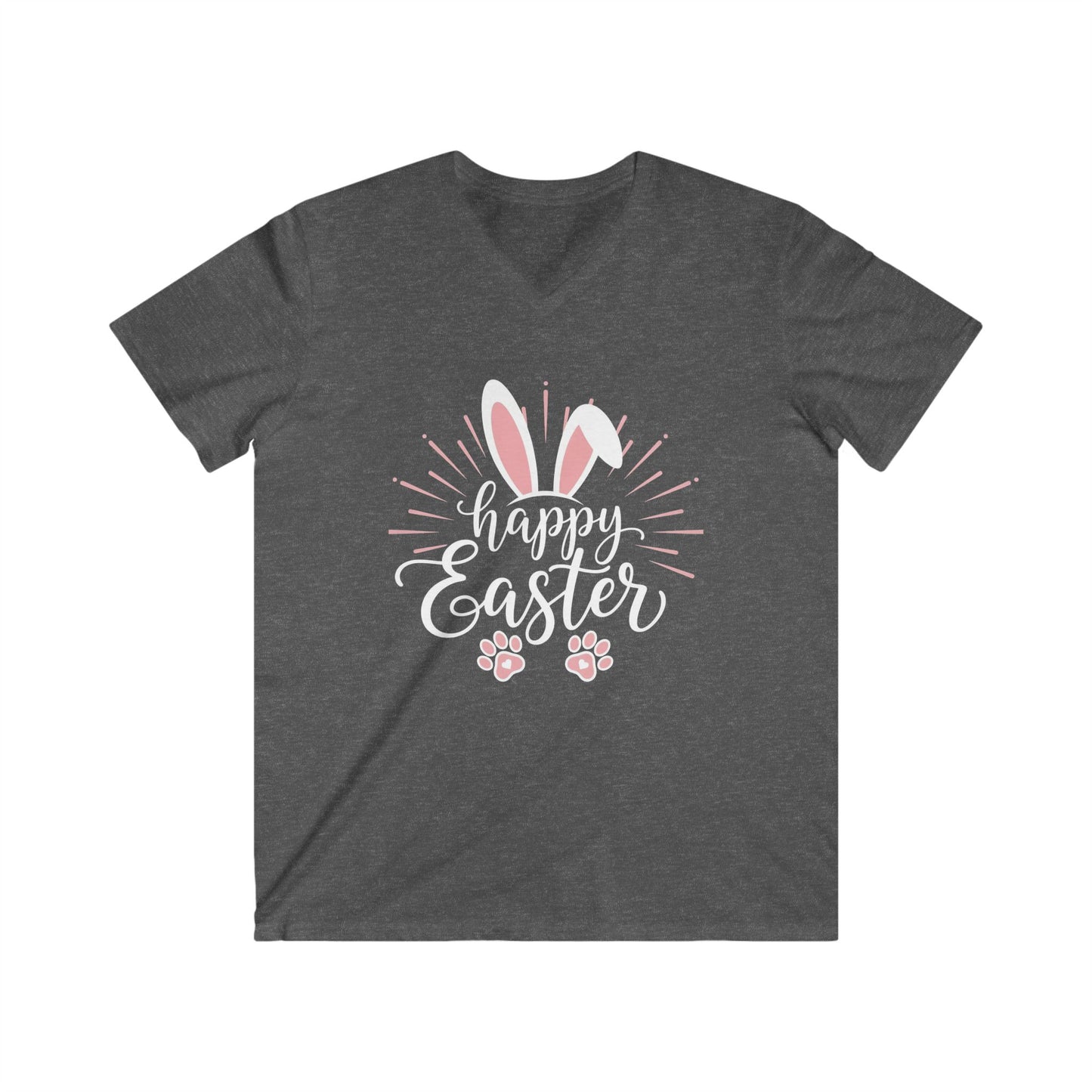 HAPPY EASTER BUNNY - V-NECK PREMIUM T-SHIRT