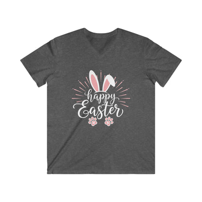 HAPPY EASTER BUNNY - V-NECK PREMIUM T-SHIRT