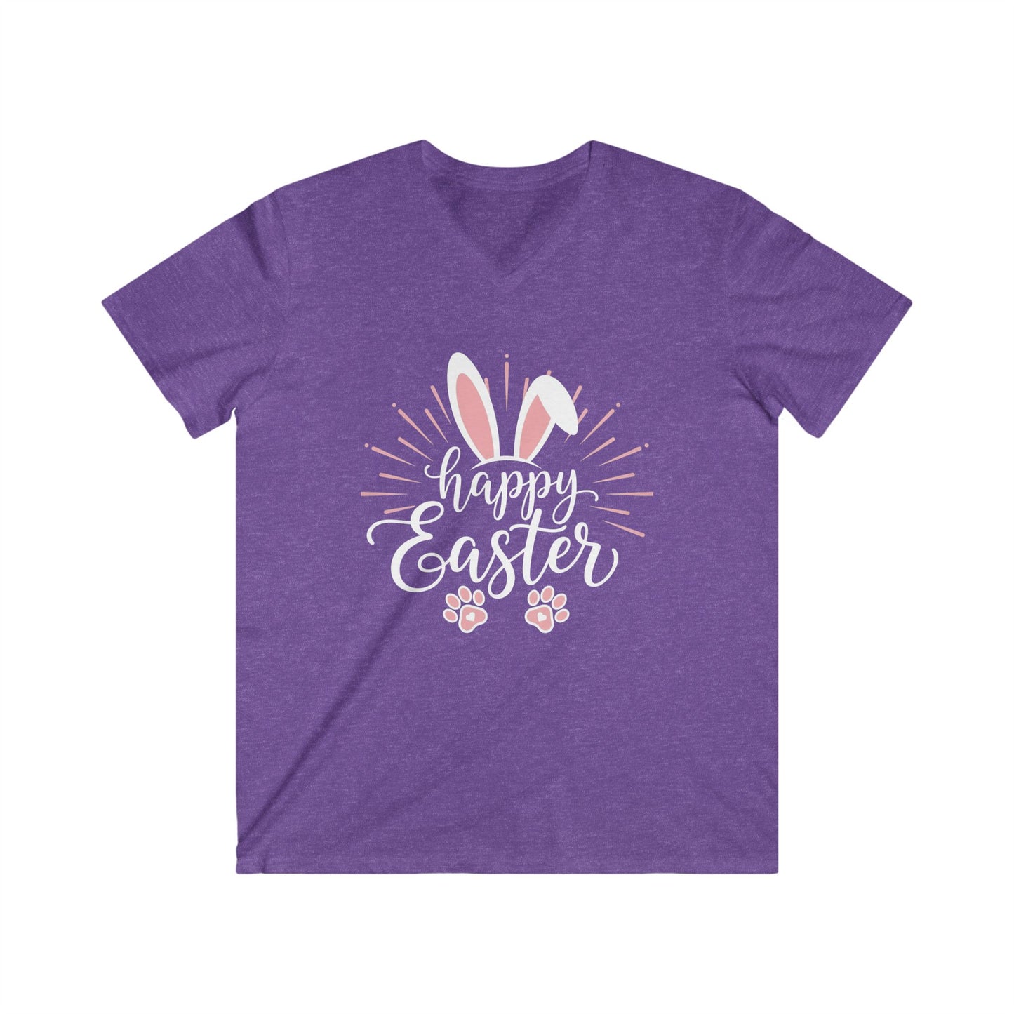 HAPPY EASTER BUNNY - V-NECK PREMIUM T-SHIRT