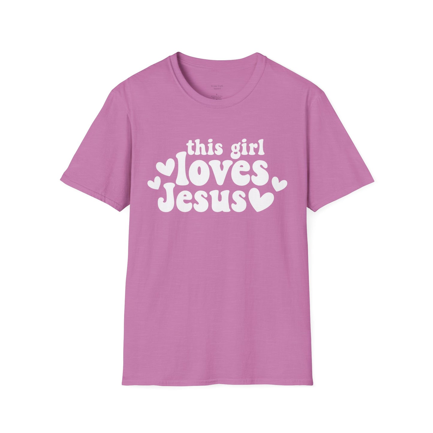 THIS GIRL LOVES JESUS - PREMIUM T-SHIRT