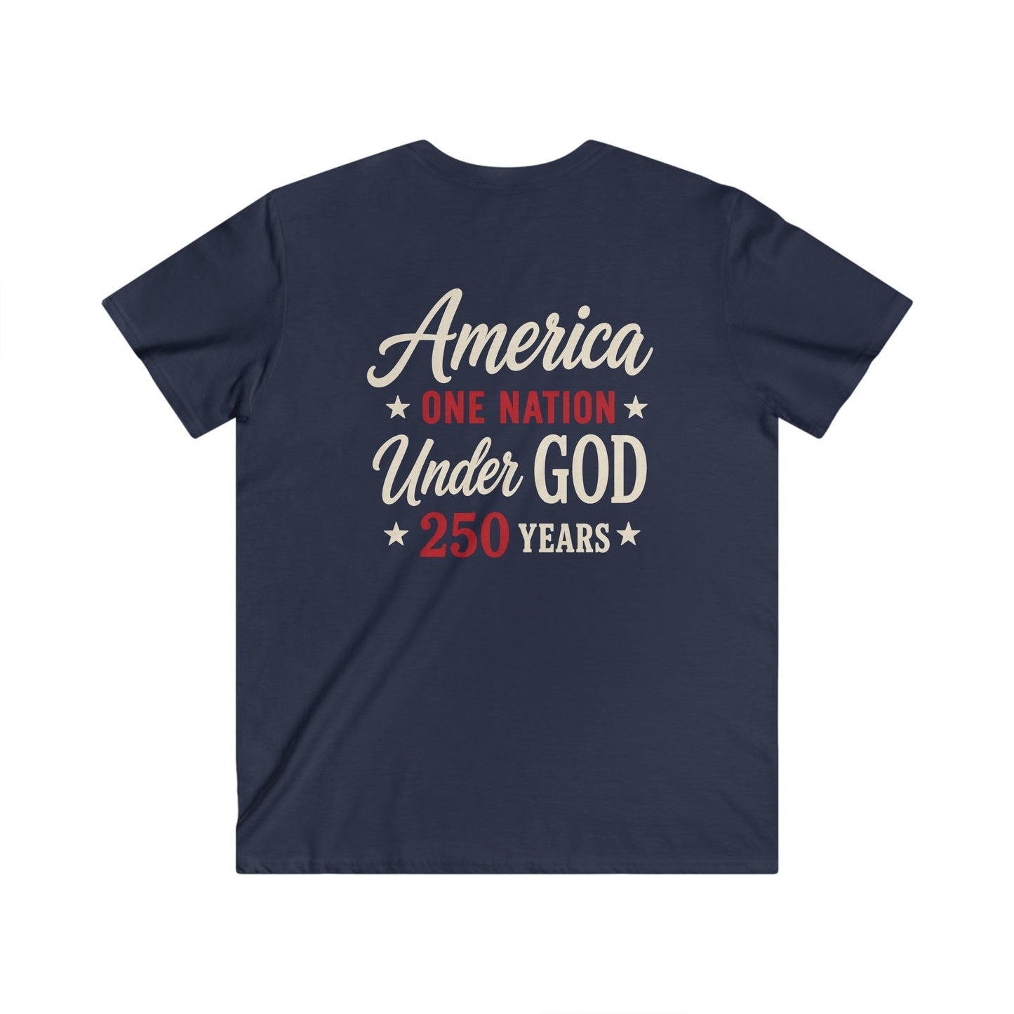 AMERICA ONE NATION 250 - V-NECK PREMIUM T-SHIRT
