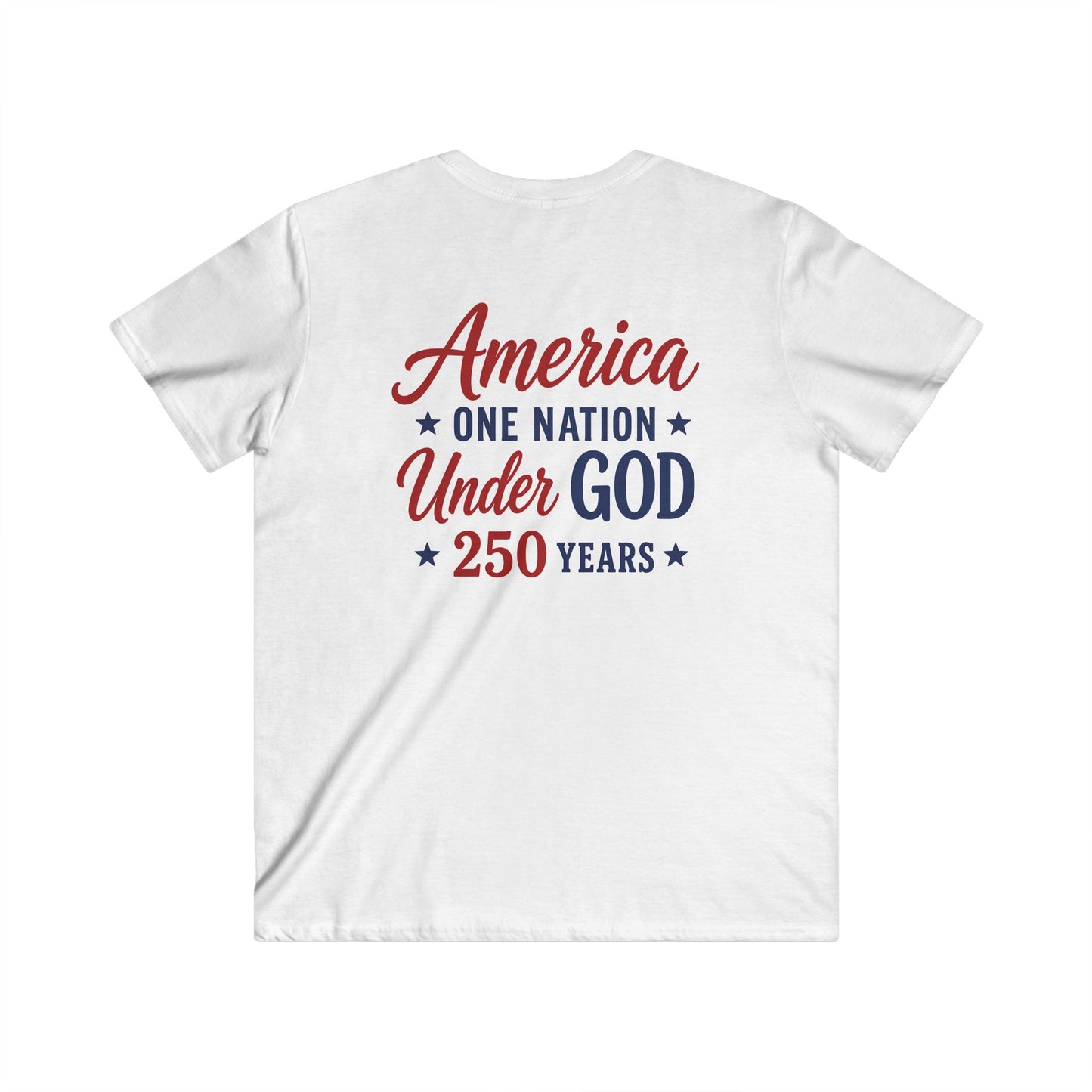 AMERICA ONE NATION 250 - V-NECK PREMIUM T-SHIRT
