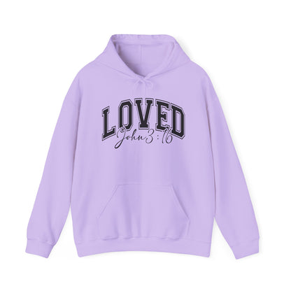 LOVED JOHN 3:16 MEDIUM WEIGHT HOODIE