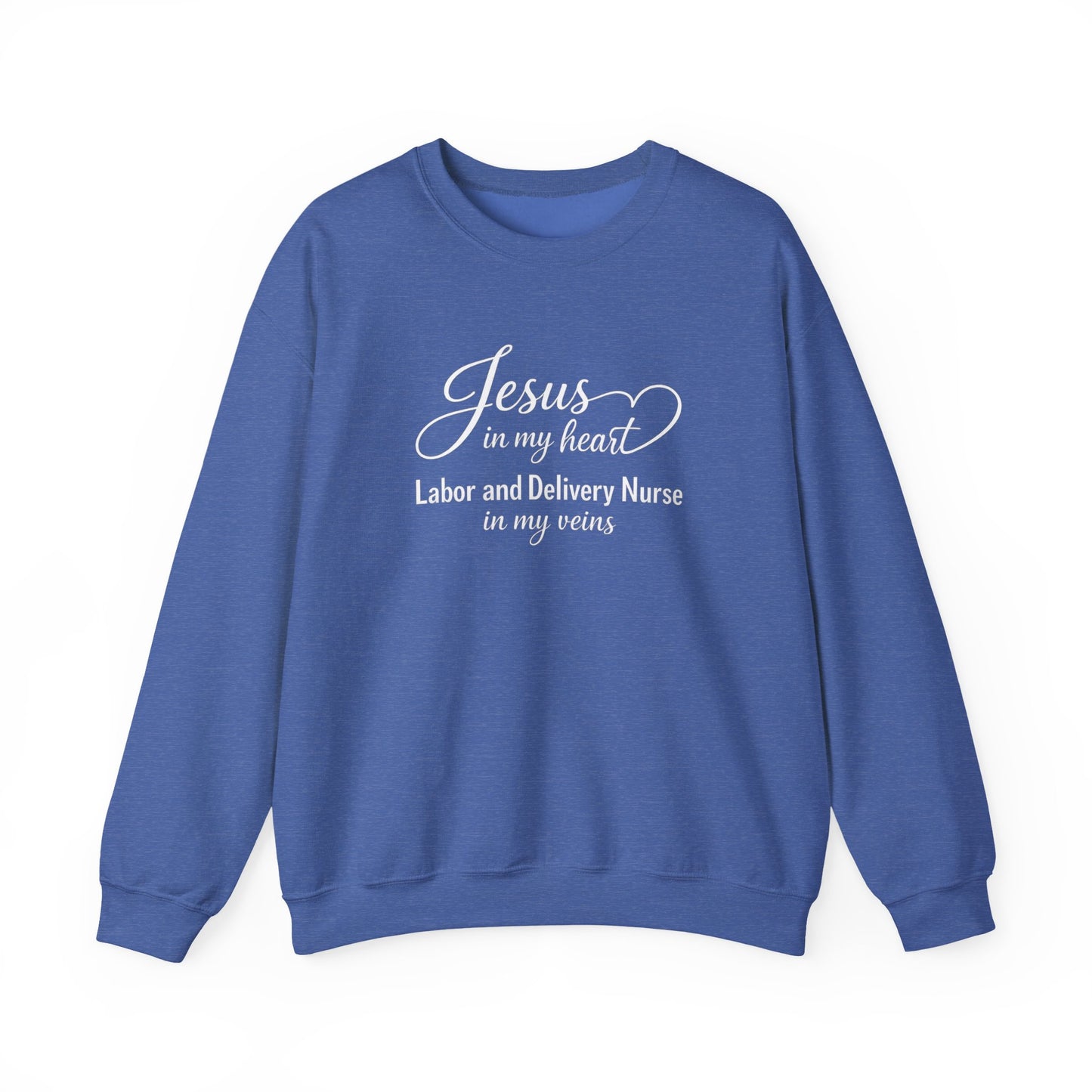 JESUS IN MY HEART - MEDIUM-HEAVY WEIGHT SWEATSHIRT