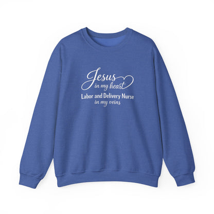 JESUS IN MY HEART - MEDIUM-HEAVY WEIGHT SWEATSHIRT