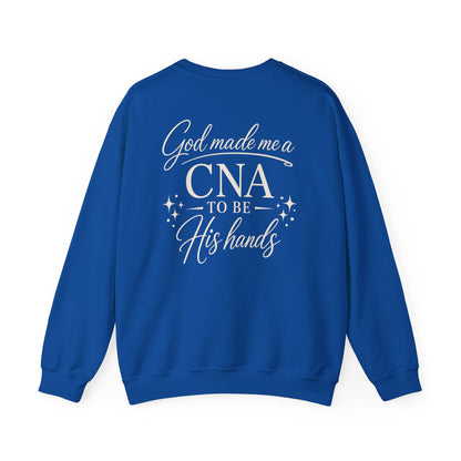GOD MADE ME A CNA - MEDIUM-HEAVY WEIGHT SWEATSHIRT