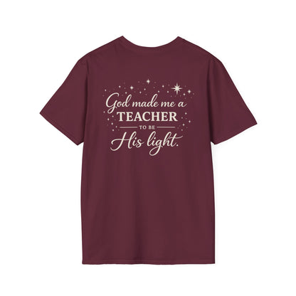 GOD MADE ME A TEACHER - PREMIUM T-SHIRT