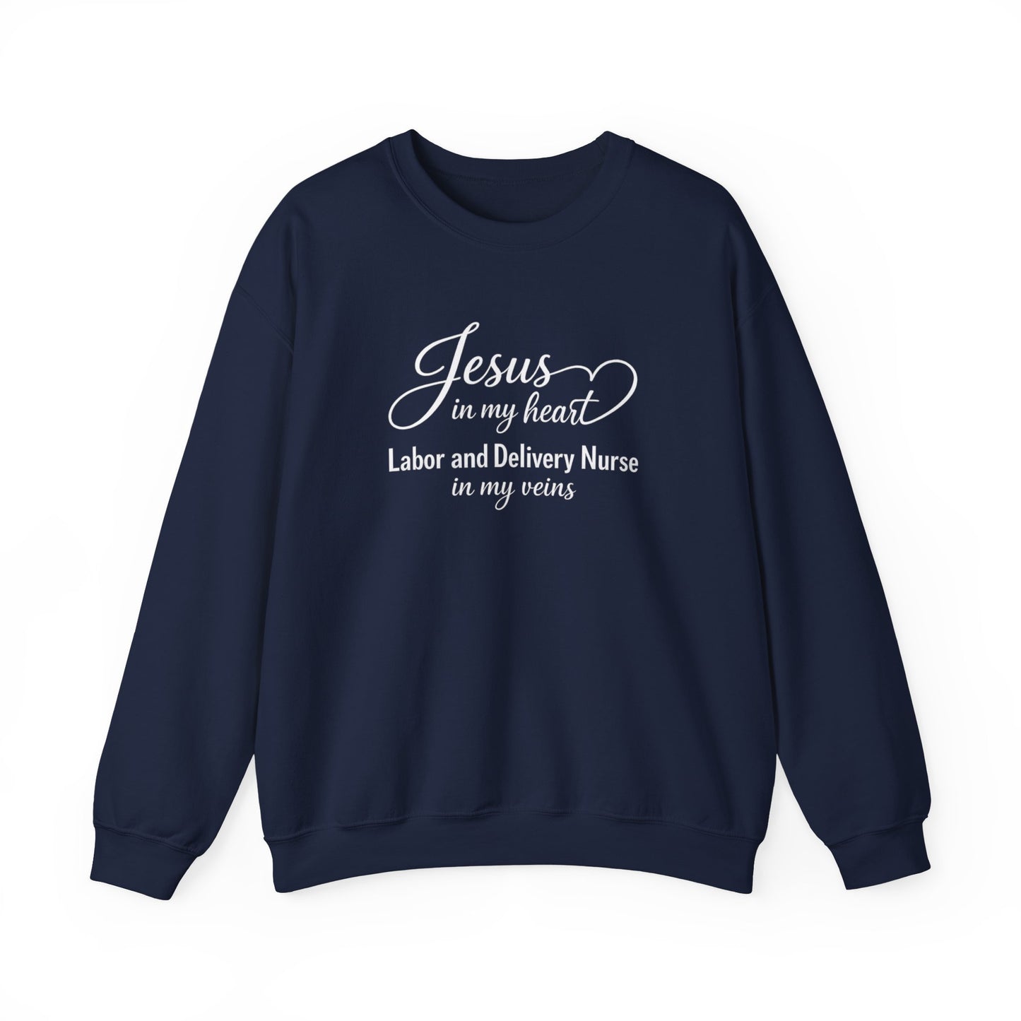 JESUS IN MY HEART - MEDIUM-HEAVY WEIGHT SWEATSHIRT