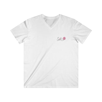 SMILE THIS IS THE DAY THE LORD MADE - V-NECK PREMIUM T-SHIRT