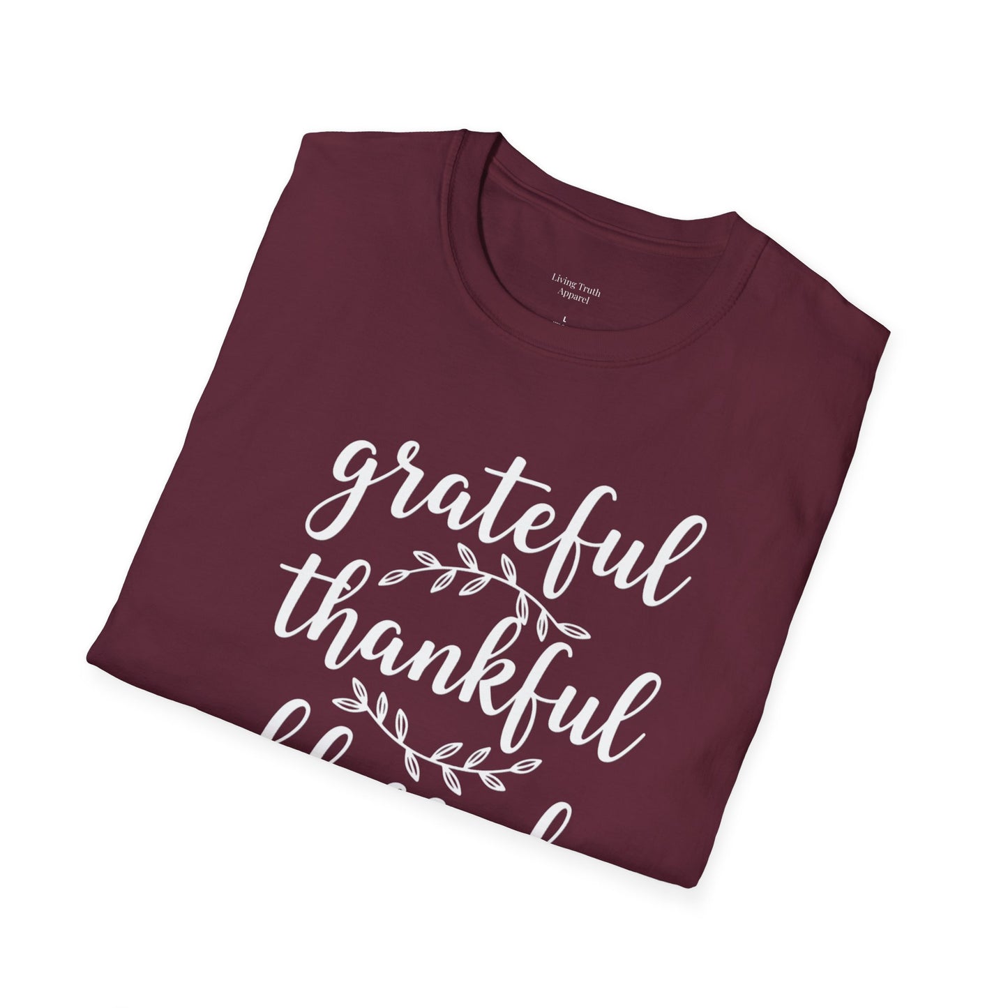 GRATEFUL THANKFUL BLESSED - PREMIUM T-SHIRT