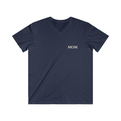 GOD MADE ME A MOM - PREMIUM V-NECK T-SHIRT