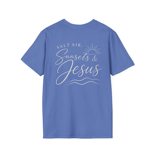 SALT AIR, SUNSET, JESUS - PREMIUM T-SHIRT