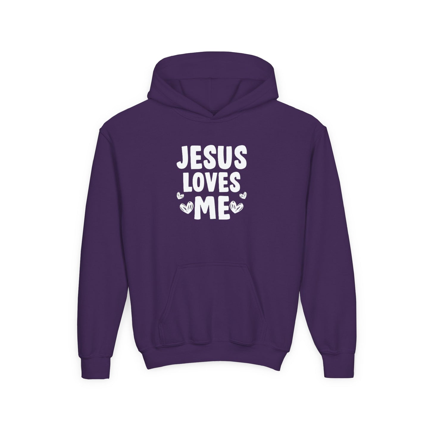 JESUS LOVES ME - YOUTH MEDIUM-HEAVY HOODIE