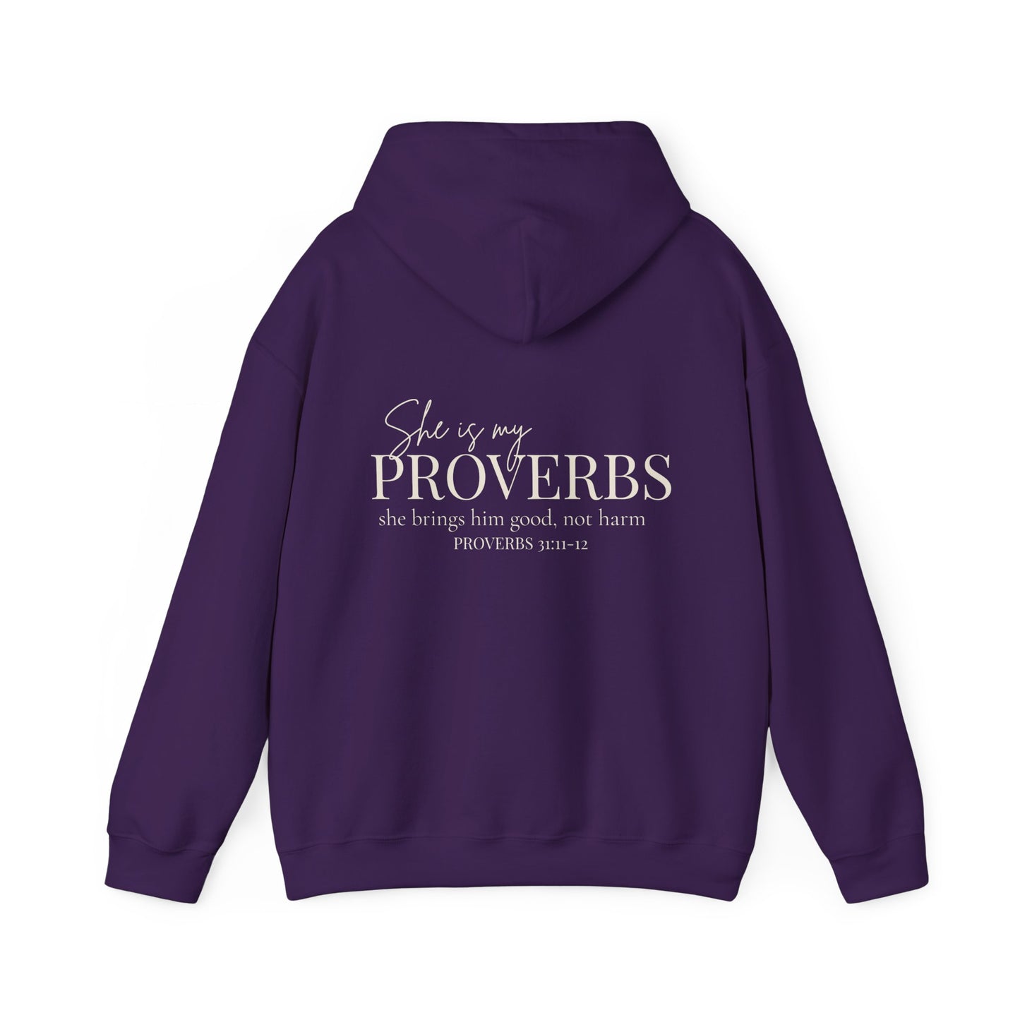 SHE IS MY PROVERBS - MEDIUM-HEAVY WEIGHT HOODIE