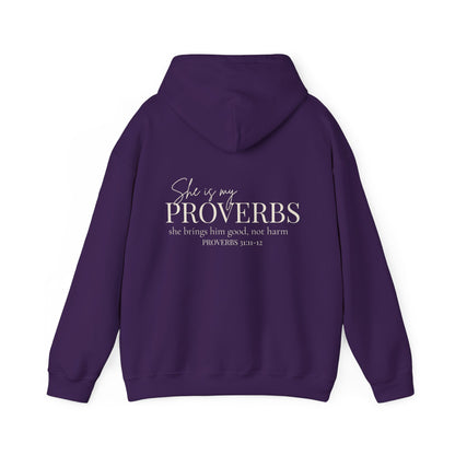 SHE IS MY PROVERBS - MEDIUM-HEAVY WEIGHT HOODIE