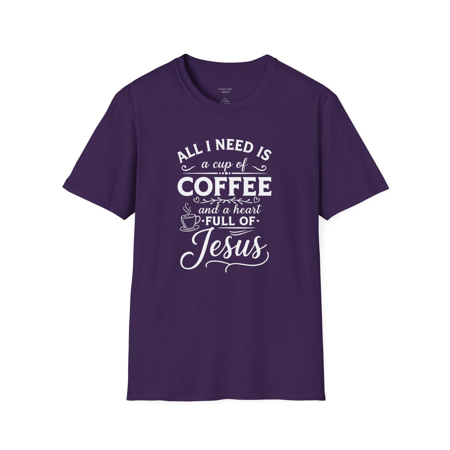 COFFEE AND JESUS - PREMIUM T-SHIRT