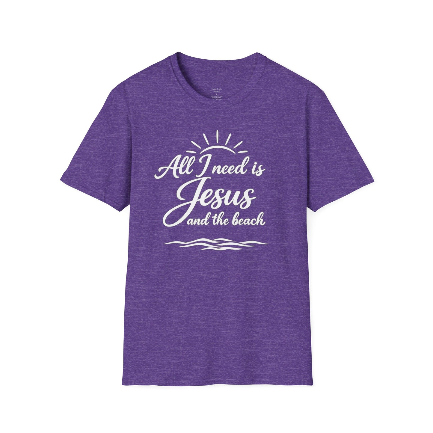 ALL I NEED IS JESUS AND THE BEACH - PREMIUM T-SHIRT