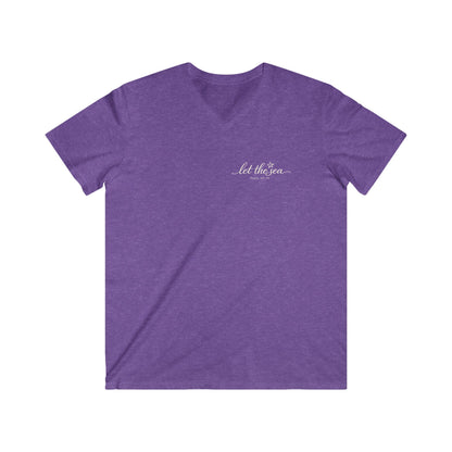 LET THE SEA SETTLE YOUR SOUL - V-NECK PREMIUM T-SHIRT