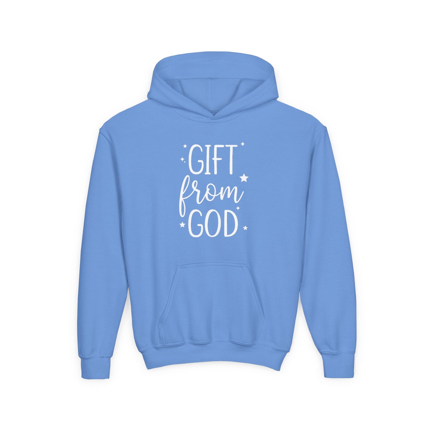 GIFT FROM GOD - YOUTH MEDIUM-HEAVY WEIGH HOODIE