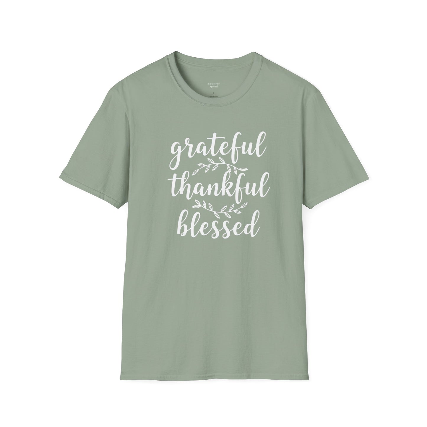 GRATEFUL THANKFUL BLESSED - PREMIUM T-SHIRT