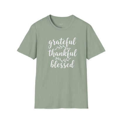 GRATEFUL THANKFUL BLESSED - PREMIUM T-SHIRT