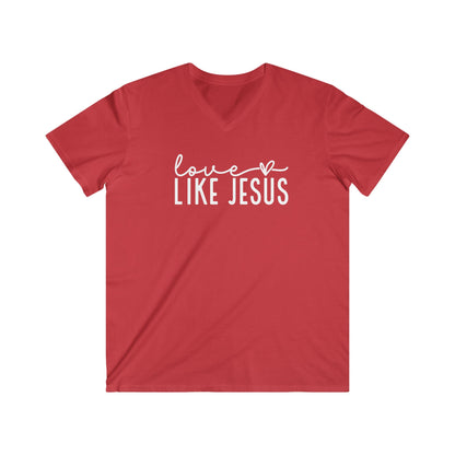 LOVE LIKE JESUS - PREMIUM V-NECK T-SHIRT