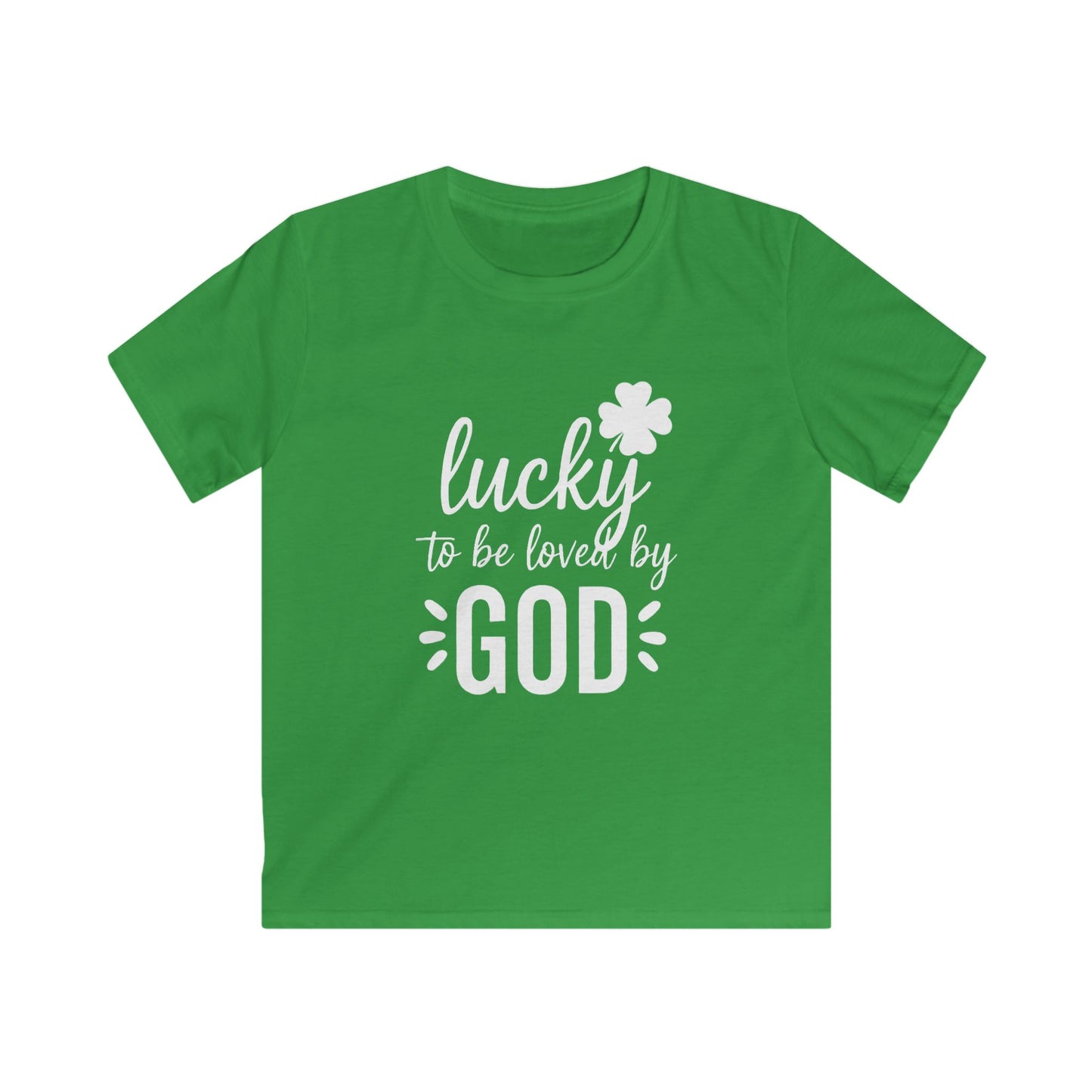LUCKY TO BE LOVED BY GOD - YOUTH PREMIUM T-SHIRT