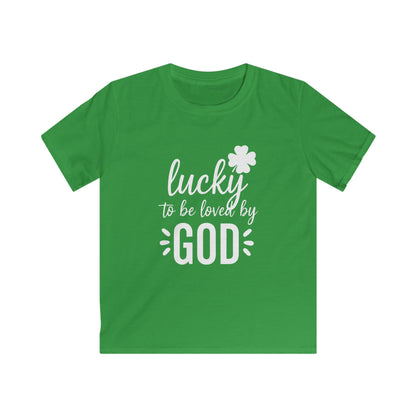 LUCKY TO BE LOVED BY GOD - YOUTH PREMIUM T-SHIRT