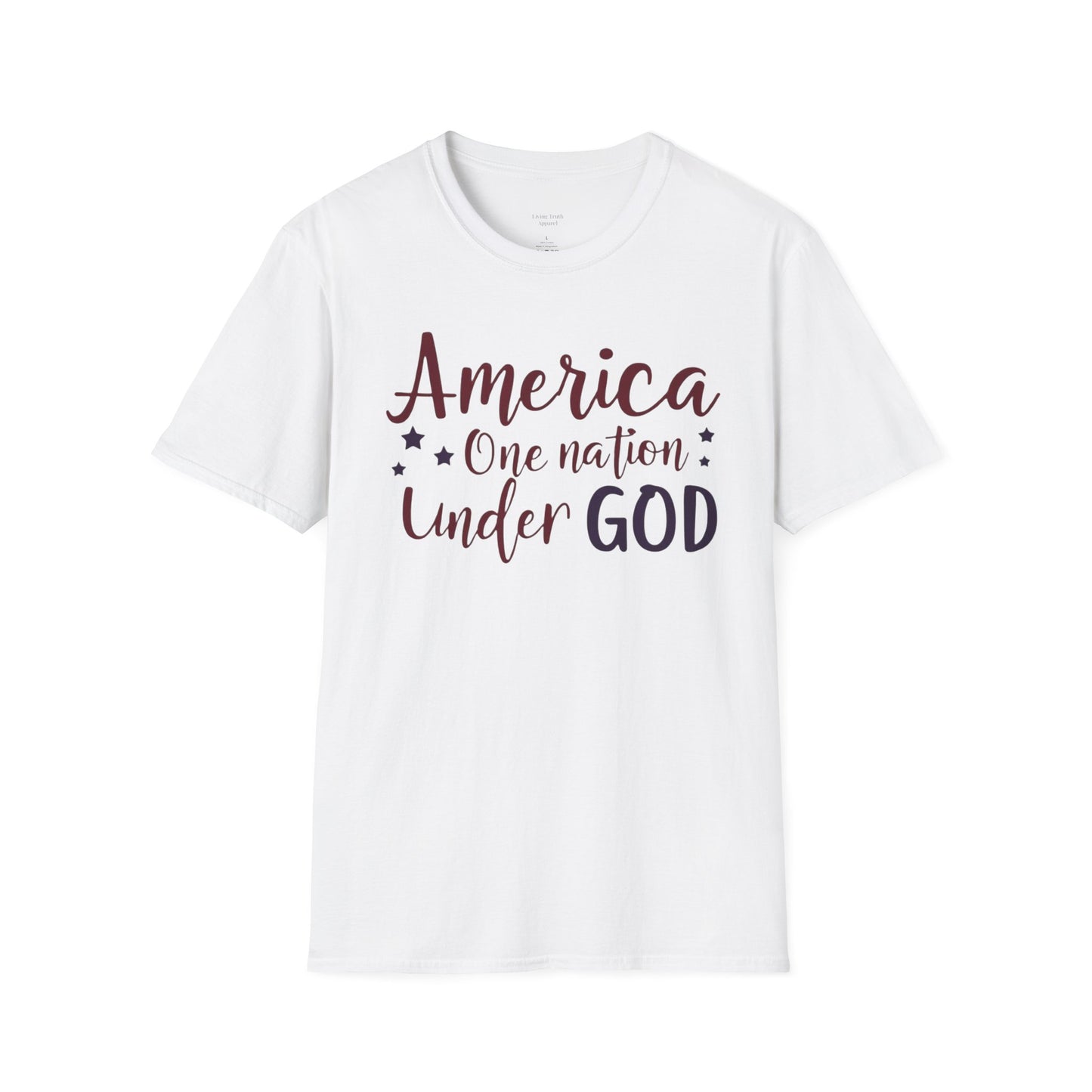 AMERICA ONE NATION UNDER GOD - PREMIUM T-SHIRT