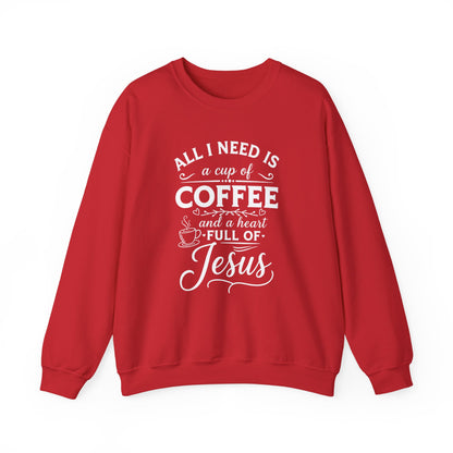 HEART FULL OF JESUS - MEDIUM-HEAVY WEIGHT SWEATSHIRT