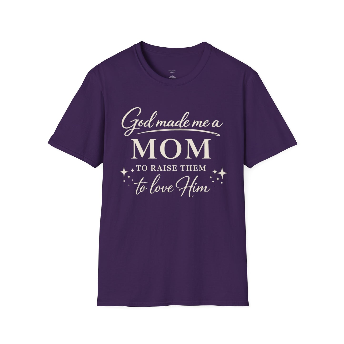 GOD MADE ME A MOM FRONT ONLY - PREMIUM-T-SHIRT
