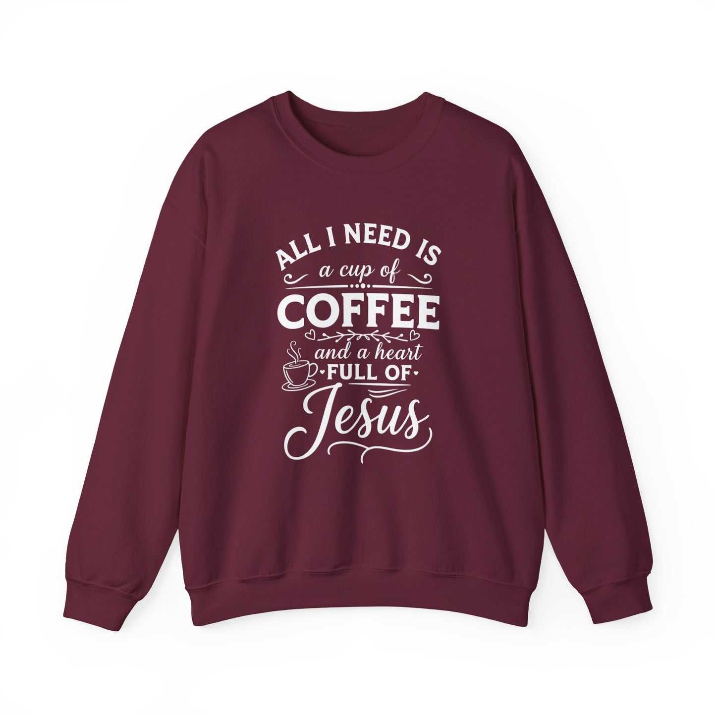 HEART FULL OF JESUS - MEDIUM-HEAVY WEIGHT SWEATSHIRT