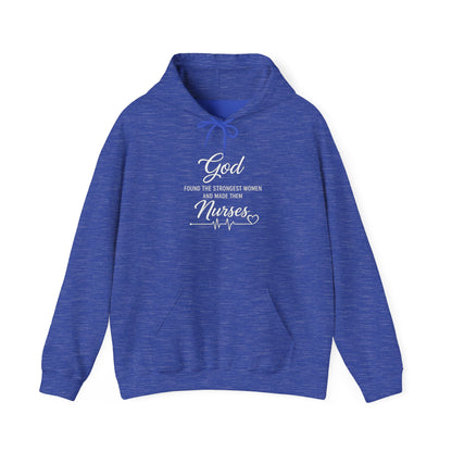 GOD FOUND THE STRONGEST WOMEN - MEDIUM-HEAVY WEIGHT HOODIE