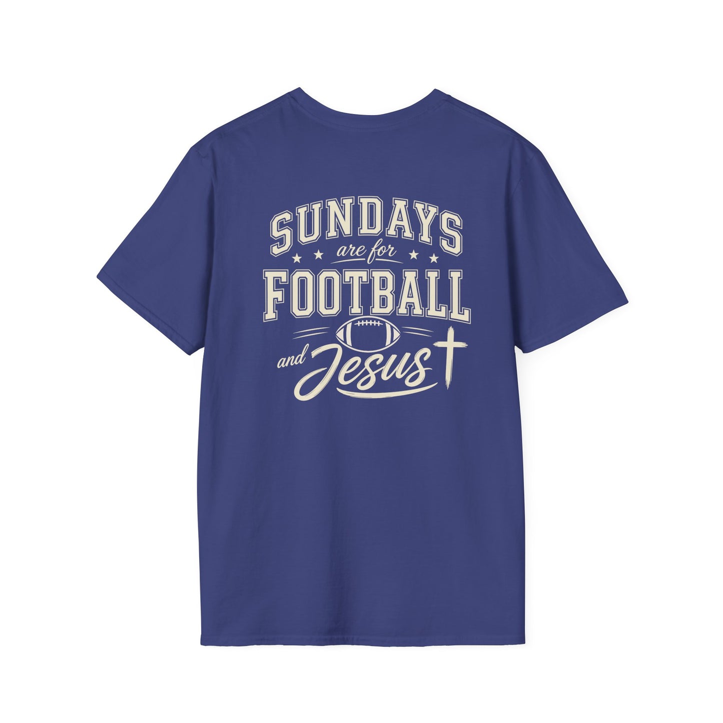 SUNDAYS ARE FOR FOOTBALL AND JESUS - PREMIUM T-SHIRT