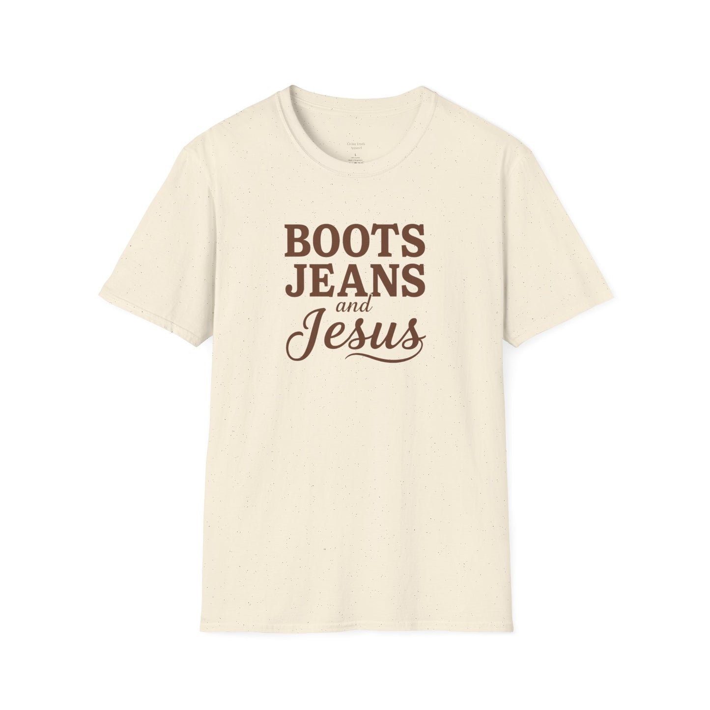 BOOT JEANS AND JESUS - PREMIUM T-SHIRT