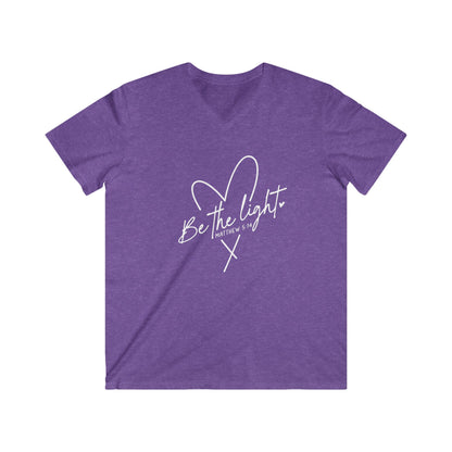 BE THE LIGHT - V-NECK PREMIUM T-SHIRT