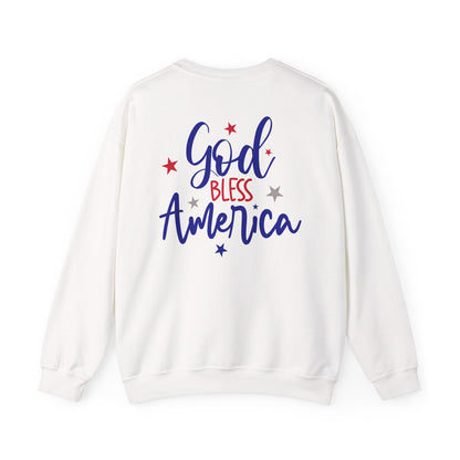 GOD BLESS AMERICA PATRIOTIC -MEDIUM-HEAVY WEIGHT SWEATSHIRT