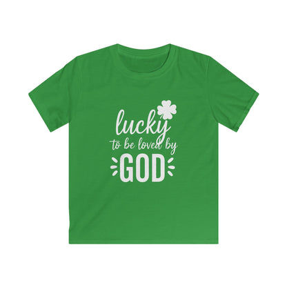 LUCKY TO BE LOVED BY GOD - YOUTH PREMIUM T-SHIRT